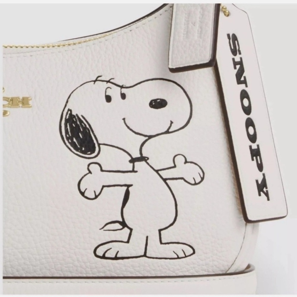 Coach X Peanuts Leather Teri Shoulder/Cross Body Bag, Sold Out Online,NWT R $398 - Picture 5 of 6